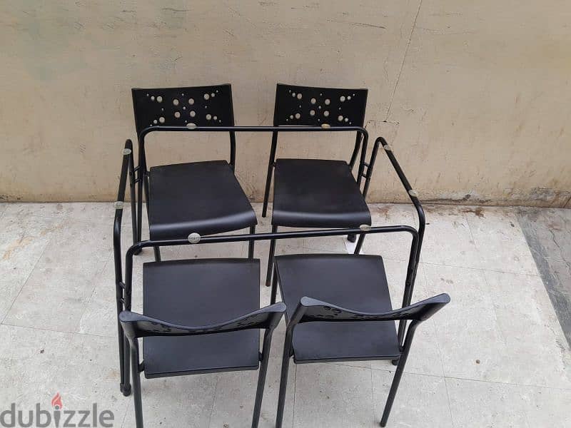 4 chairs dining like new for sale 2