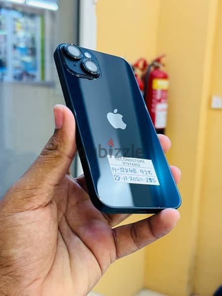 iPhone 14 128 GB 93% with apple warranty till 28-11-2024 3