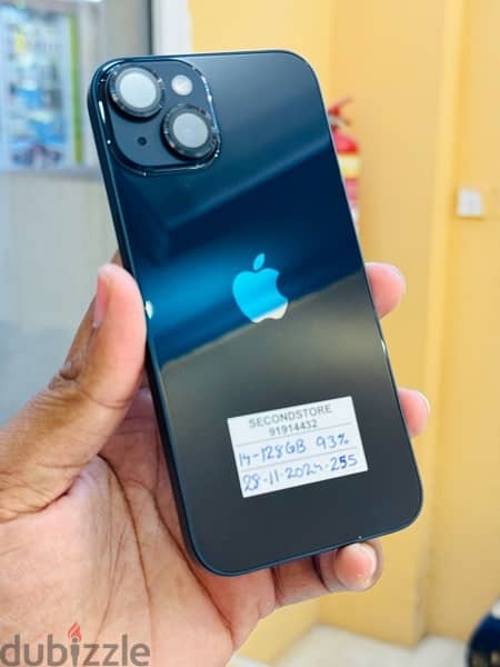 iPhone 14 128 GB 93% with apple warranty till 28-11-2024 4