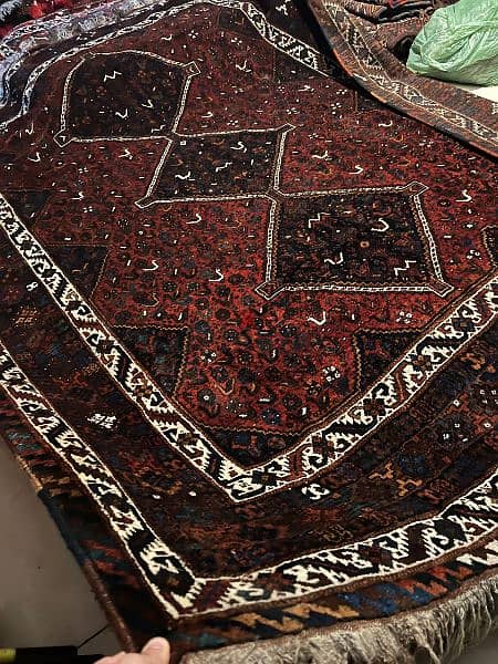 antique carpets Chicken Arabic khamseh 0