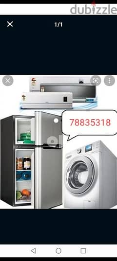 maintenance Automatic washing machine and refrigerator Rs,100