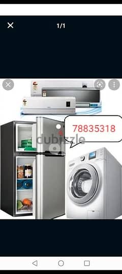 maintenance Automatic washing machine and refrigerator ,300 0