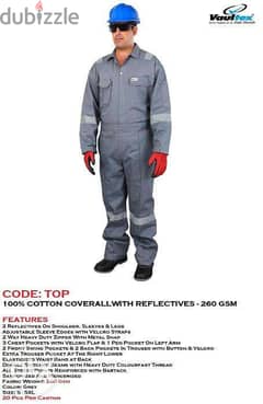 Top- 100% cOTTon coVeRAll- 260 GsM