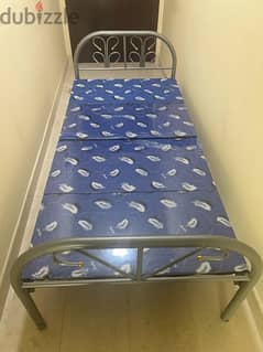 Foldable steel bed