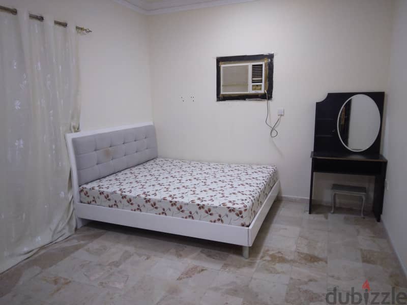 Furnished flats 1bhk studio single rooms Makkah hypermarket ghubra 1
