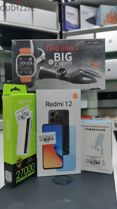 Redmi 12 Smartphone (8GB Ram-256GB Storage) Brand New