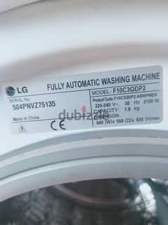 LG Washing & Dryer Machine