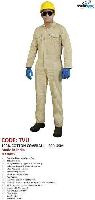 100% CottON cOVeRaLL-200 gSM 0