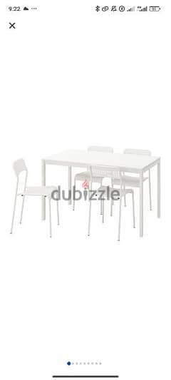 Dining table with 4 chair 0