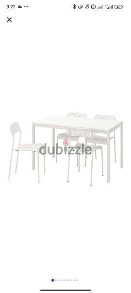 Dining table with 4 chair 0