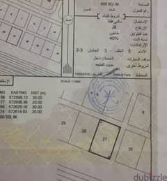 أرض سكنيه للبيع في بركاء القريحه 8Residential land in Barka Al-Qariha8