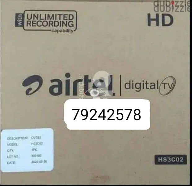 new Airtel setup box with tamil Malayalam telugu hindi sports 0