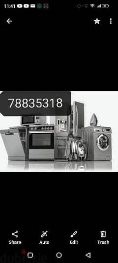 Maintenance Automatic washing machine and refrigerator Rs,10