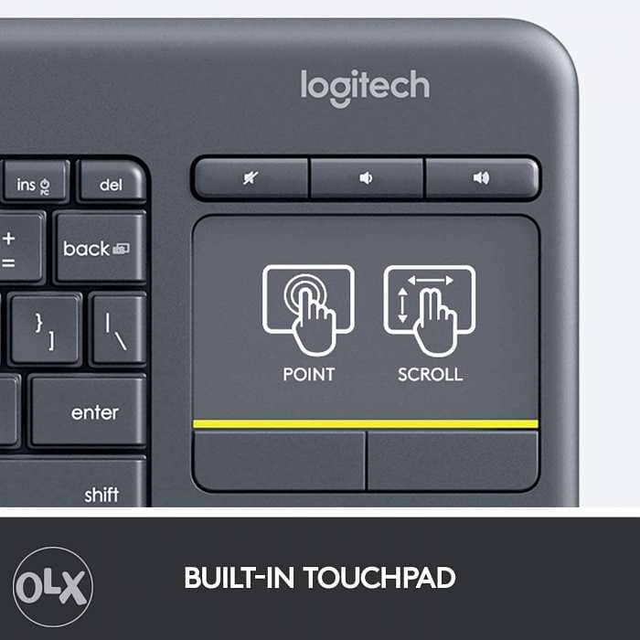 Logitech K400 Plus wireless keyboard and touchpad 3