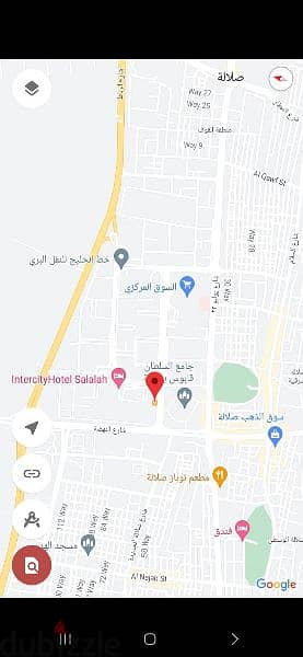 أرض تجارية في سلطنة عمان . ظفار ولاية صلاله السوق المركزي وسط صلاله 0