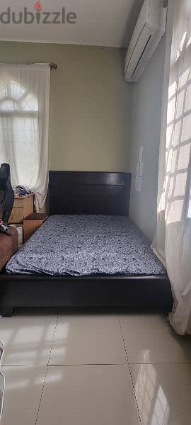 Queen Size Bed Frame for URGENT SALE, with MEDICAL MATTRESS