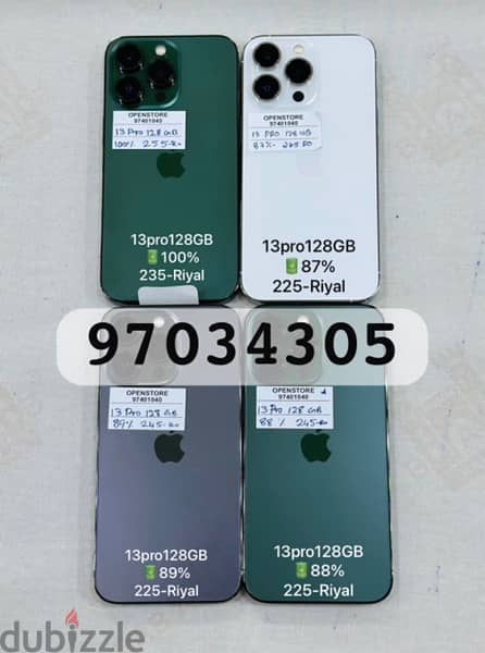 iPhone 13pro128GB non active 100% battery clen 0