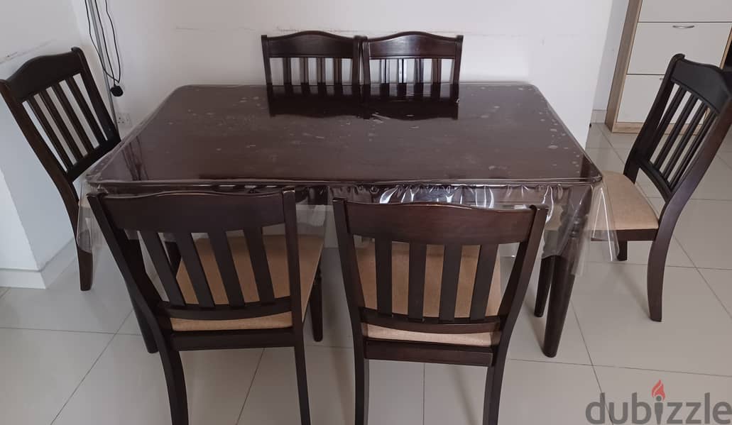 Dining table + 6 chairs available for sale 1