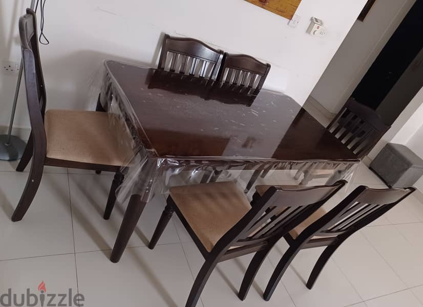Dining table + 6 chairs available for sale 2