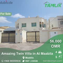 Amazing Twin Villa for Sale in Al Maabila | REF 430GB 0