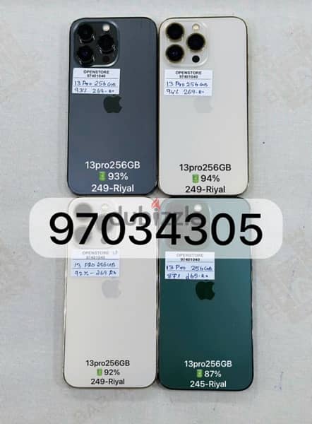 iPhone 13pro256Gb 90 above battery clean condition 0