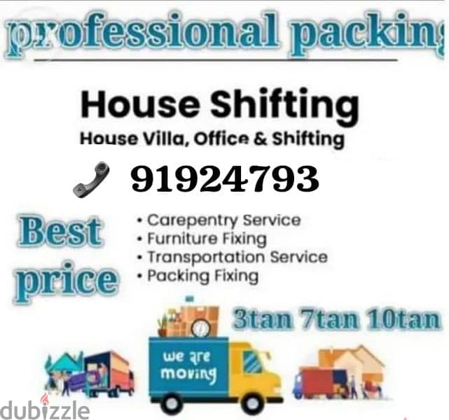 House @ Office Shifting good working Care full services 0