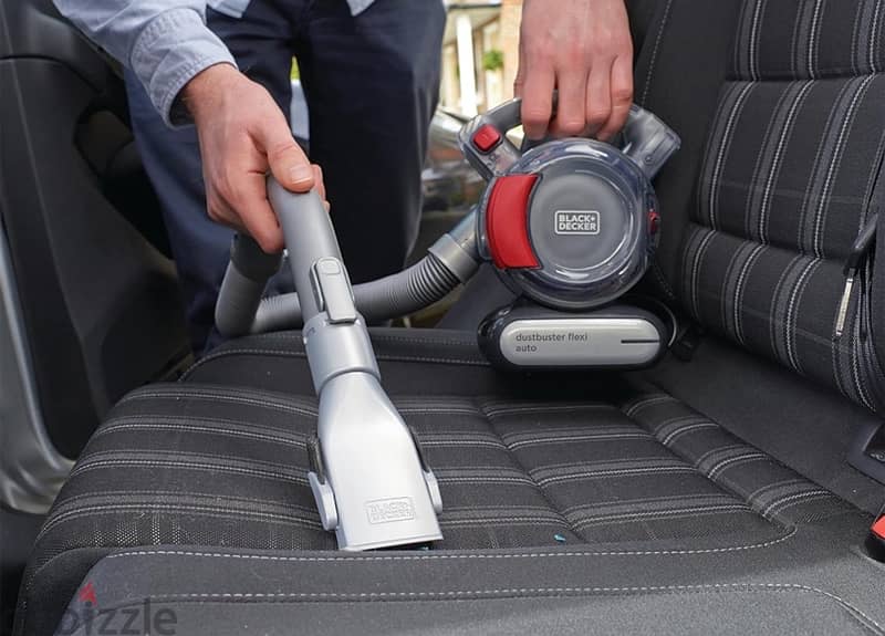 Decker 12V Flexi Auto Dustbuster Handheld Vacuumfor Cars, Red/Grey 2