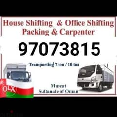 for house shifting services and 0