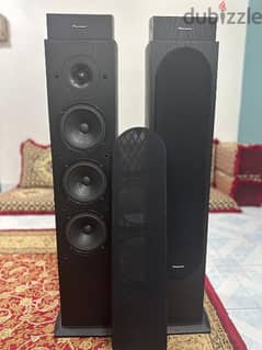 Pioneer Tower speaker along with Dolby Atmos