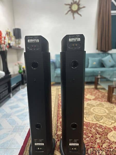 Pioneer Tower speaker along with Dolby Atmos 1
