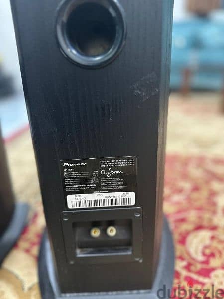 Pioneer Tower speaker along with Dolby Atmos 3