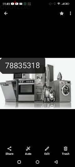 maintenance Automatic washing machine and refrigerator Rs1111 0