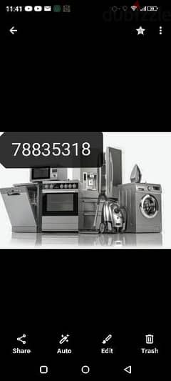 maintenance Automatic washing machine and refrigerator Rs4444