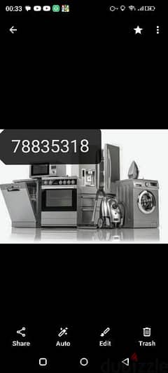 maintenance Automatic washing machine and refrigerator Rs8888