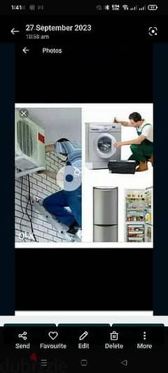 AC fridge automatic washing