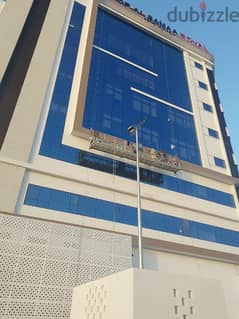 Outside building glass cleaning and painting service