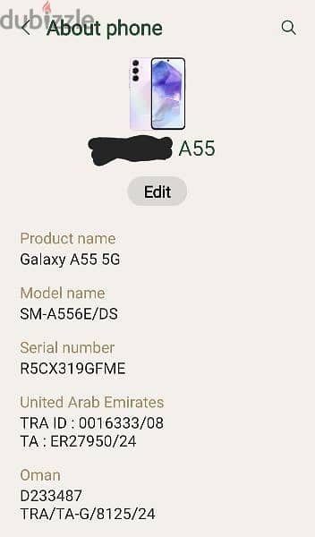 Samsung A55 5G 2