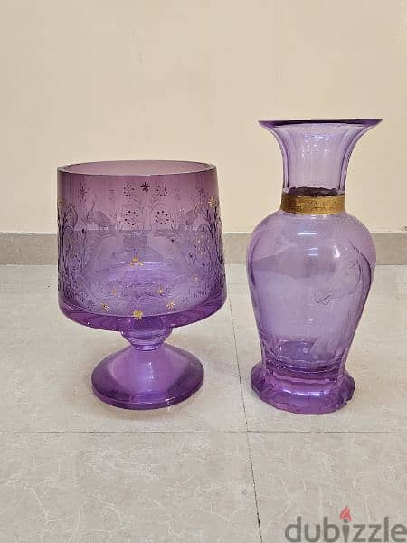 crystal glass vase urgent sale 0