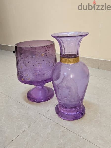 crystal glass vase urgent sale 2