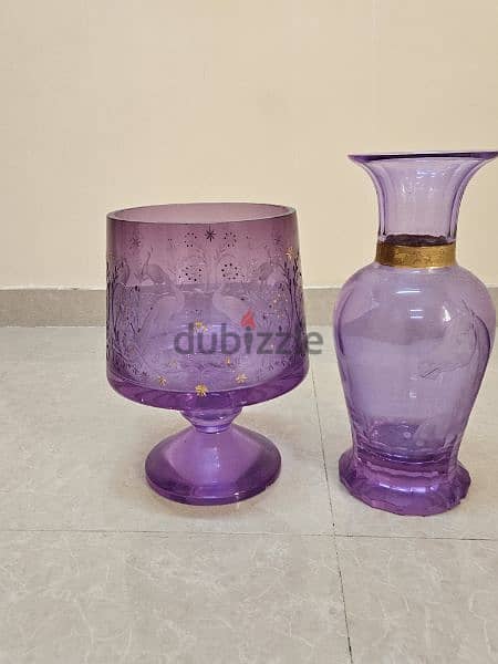 crystal glass vase urgent sale 4