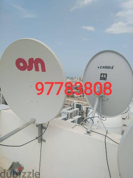 Home service  Nileset Arabset Airtel DishTv osn fixingSatellite dish 0