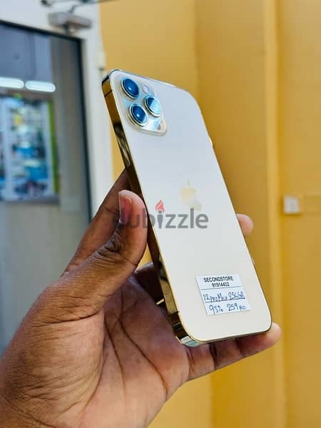 iPhone 12 pro max 256 GB golden color very good condition 93% battery 4