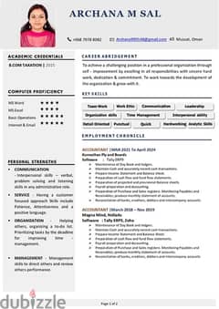 Looking for accountant or office related job