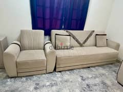 sofa bed 8 seater in good condition 0