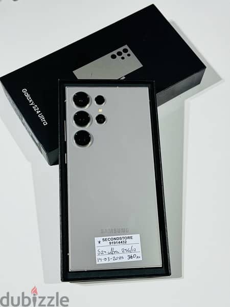 Samsung galaxy S 24 ultra 256 / 12 GB with warranty till 14-03-2025 1