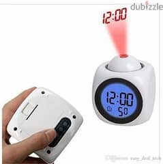 LCD Voice Projection Talking Alarm Clock