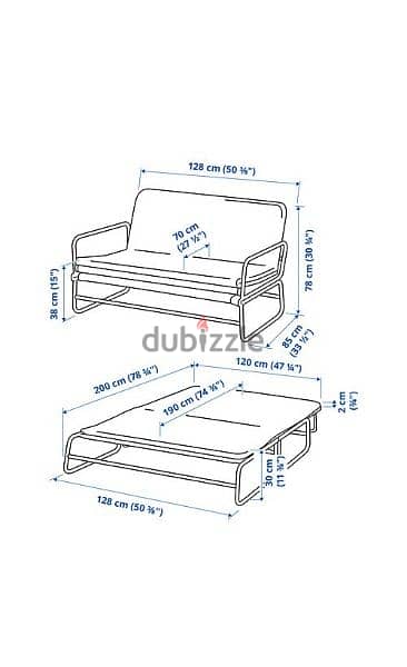IKEA Hammarn Sofa Bed 3