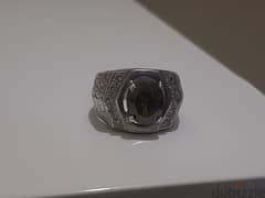 Silver Zircon Diamond Ring For Sale للبيع خاتم فضي الزركون الماس
