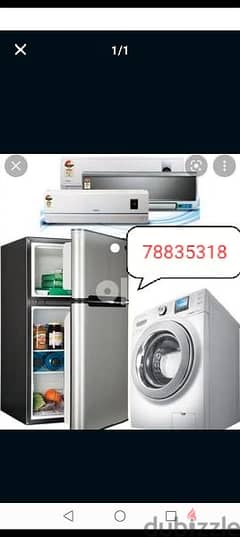 maintenance Automatic washing machine and refrigerator 777 0