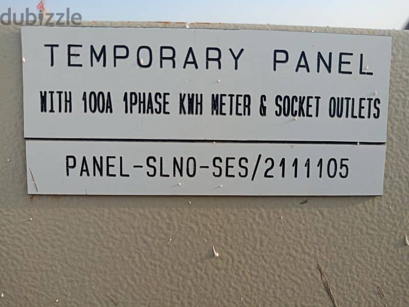 Panel board temporary connection MEDC Approved For Sale Used 1 Site 1
